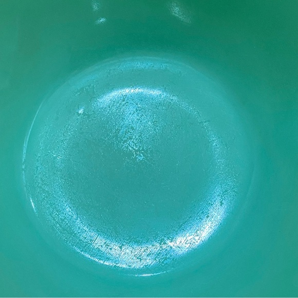 Vintage 50’s MCM FIRE KING Oven Ware Jadite 1 Qt Quart Batter Bowl Made in USA - Picture 10 of 11